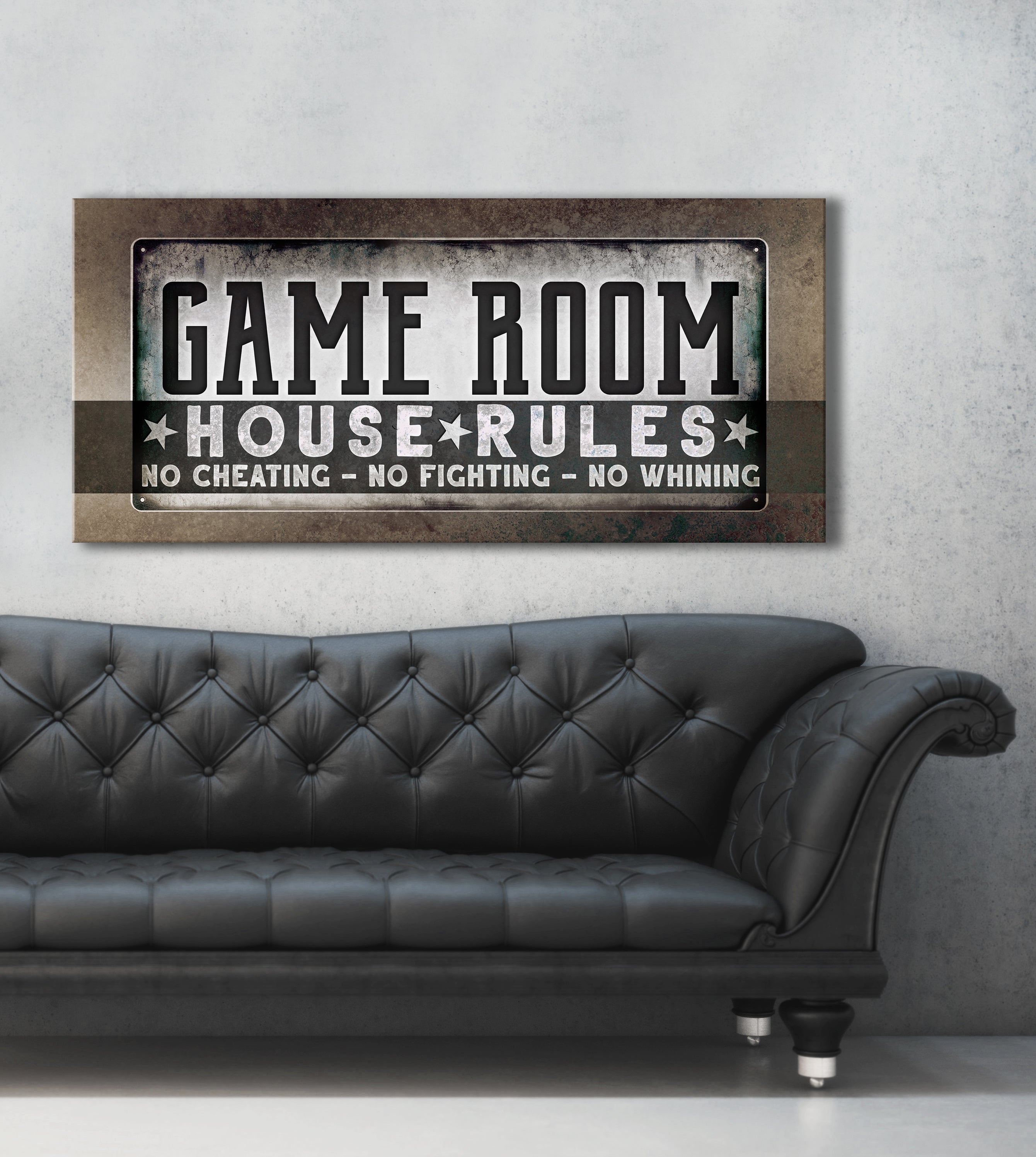 Hot Deal! Ready - To - Hang Wood - Framed Game Room House Rules Wall Art