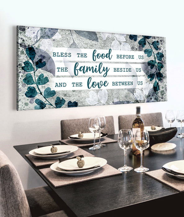 Hot Deal! Christian Bless the Food V21 Wood Frame Wall Art (Ready To Hang)