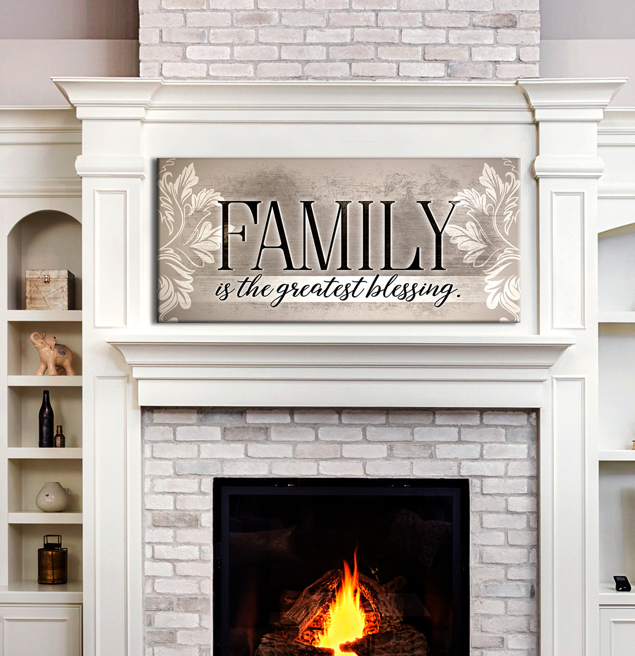 High - Quality Wood - Framed Family Wall Art: Family, Life's Greatest Gift, Ready To Hang