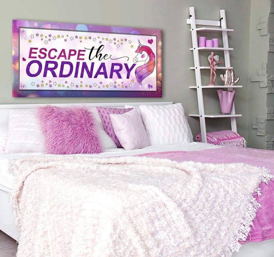 Exclusive Bedroom Wall Art with Wood Frame, Ready to Hang - Escape the Ordinary! Buy 2 Save 20%