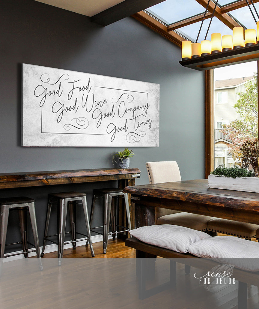 High - quality Wine Wall Art: Enjoy Good Wine, Good Company, and Good Times