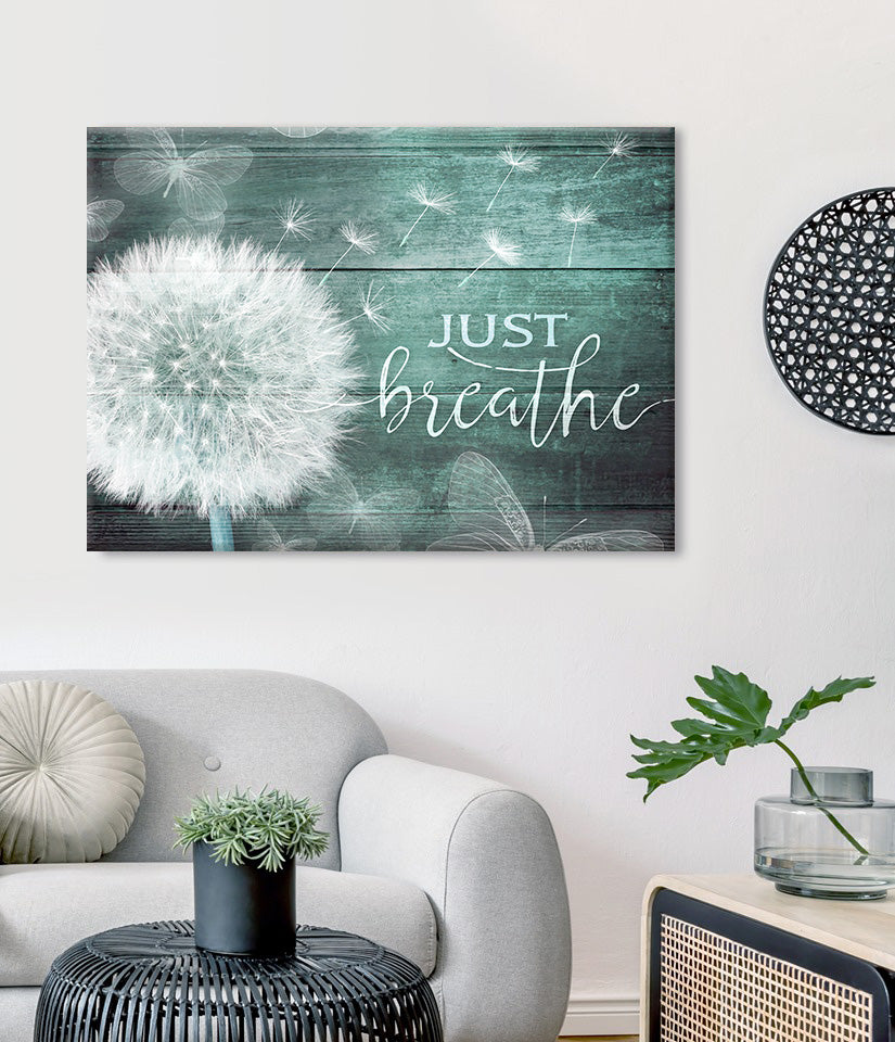 Just Breathe V7 Home Wall Art (Wood Frame, Ready to Hang) - Buy 2, Save 20%