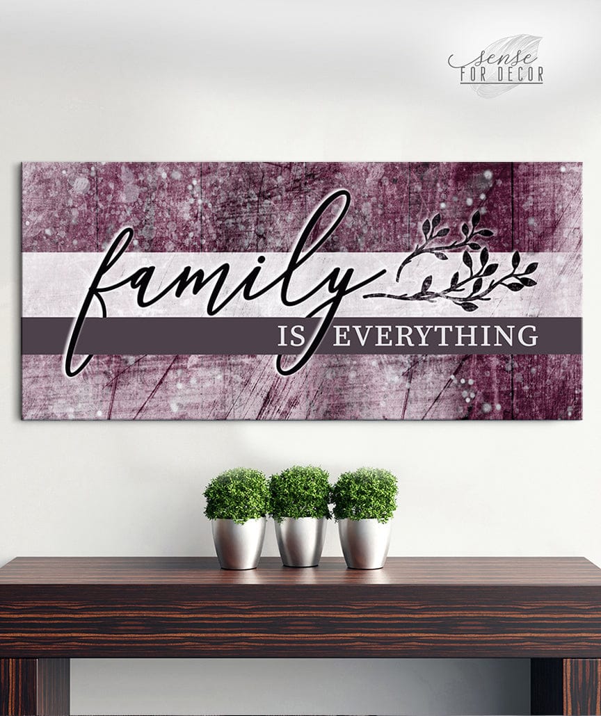 Hot Deal! Family Wall Art - 'Family is Everything' V14 with Wood Frame, Ready To Hang