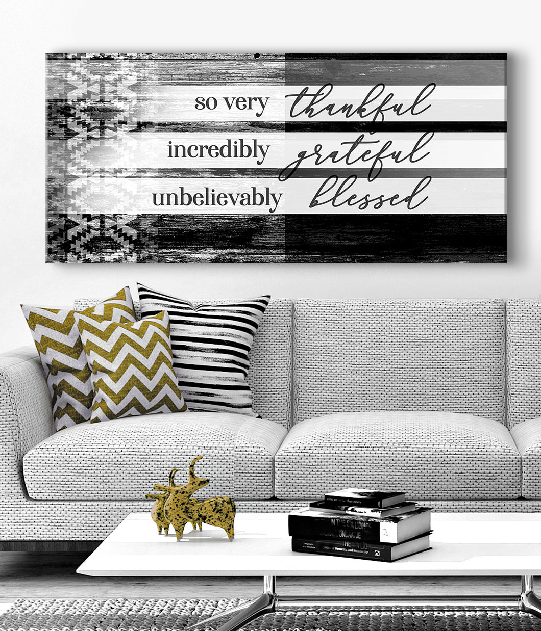 Hot Deal! Christian Wall Art - So Very Thankful V22 (Wood Frame, Ready To Hang)