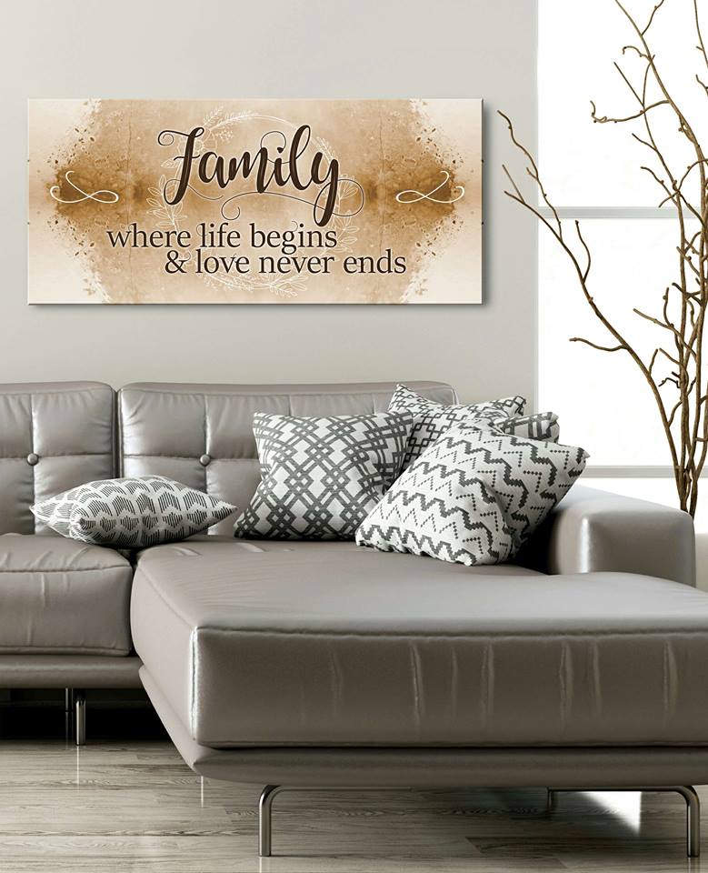 Family Wall Art V5 (Wood Frame, Ready To Hang) - Great Deal!