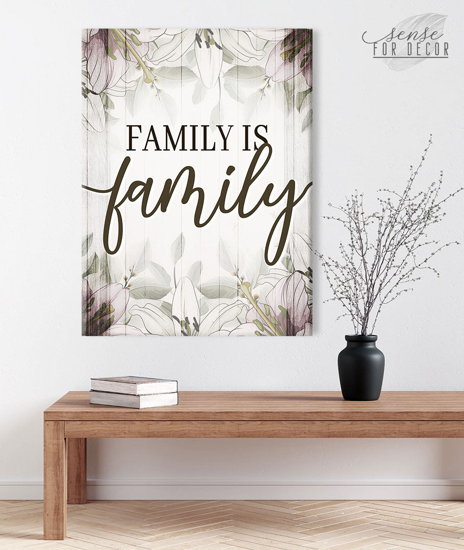 High - Quality Family Wall Art V2: Wood Frame, Ready To Hang