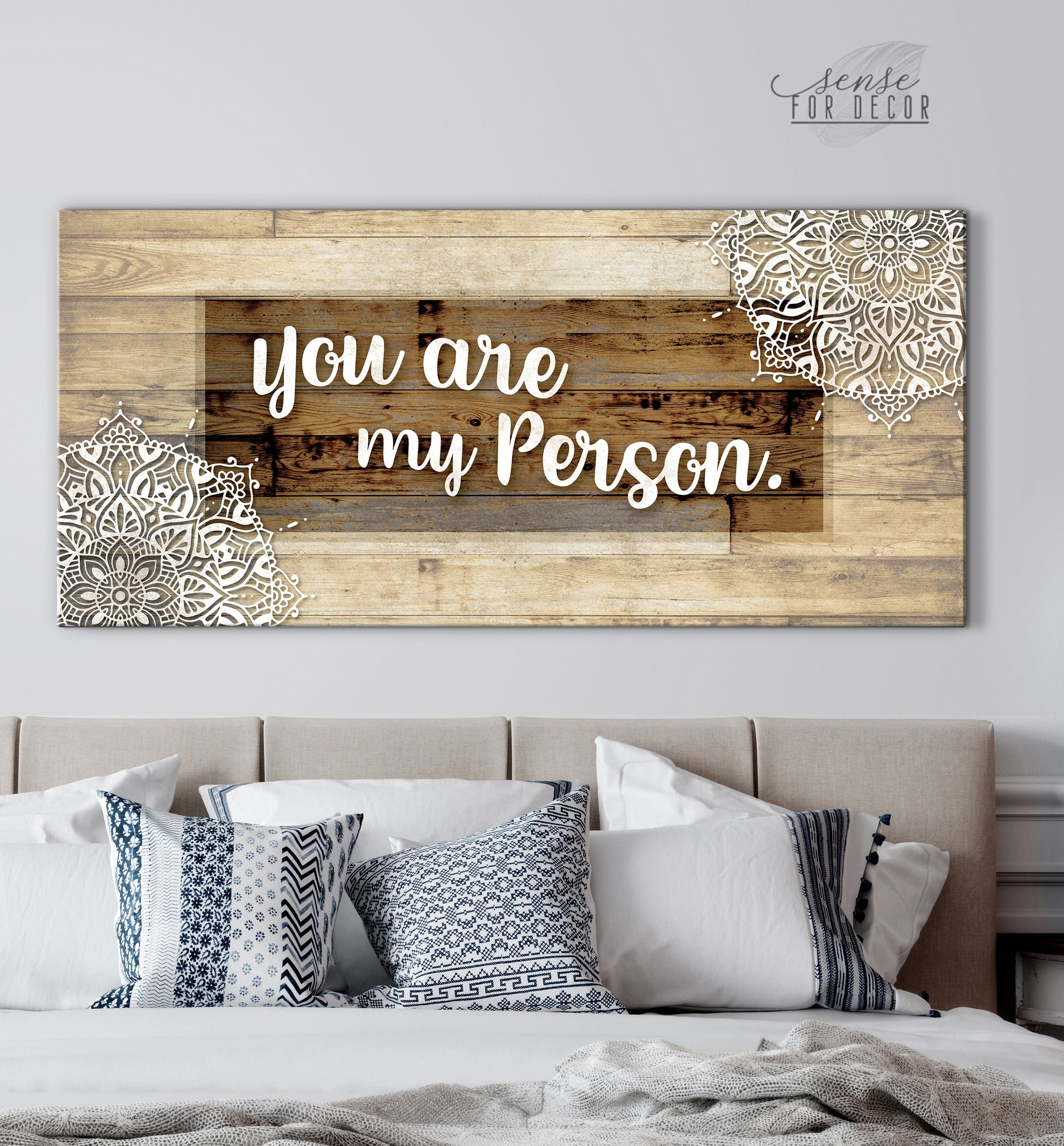 High - Quality Couples Wall Art 'You Are My Favorite Person' V3 with Wood Frame, Ready to Hang