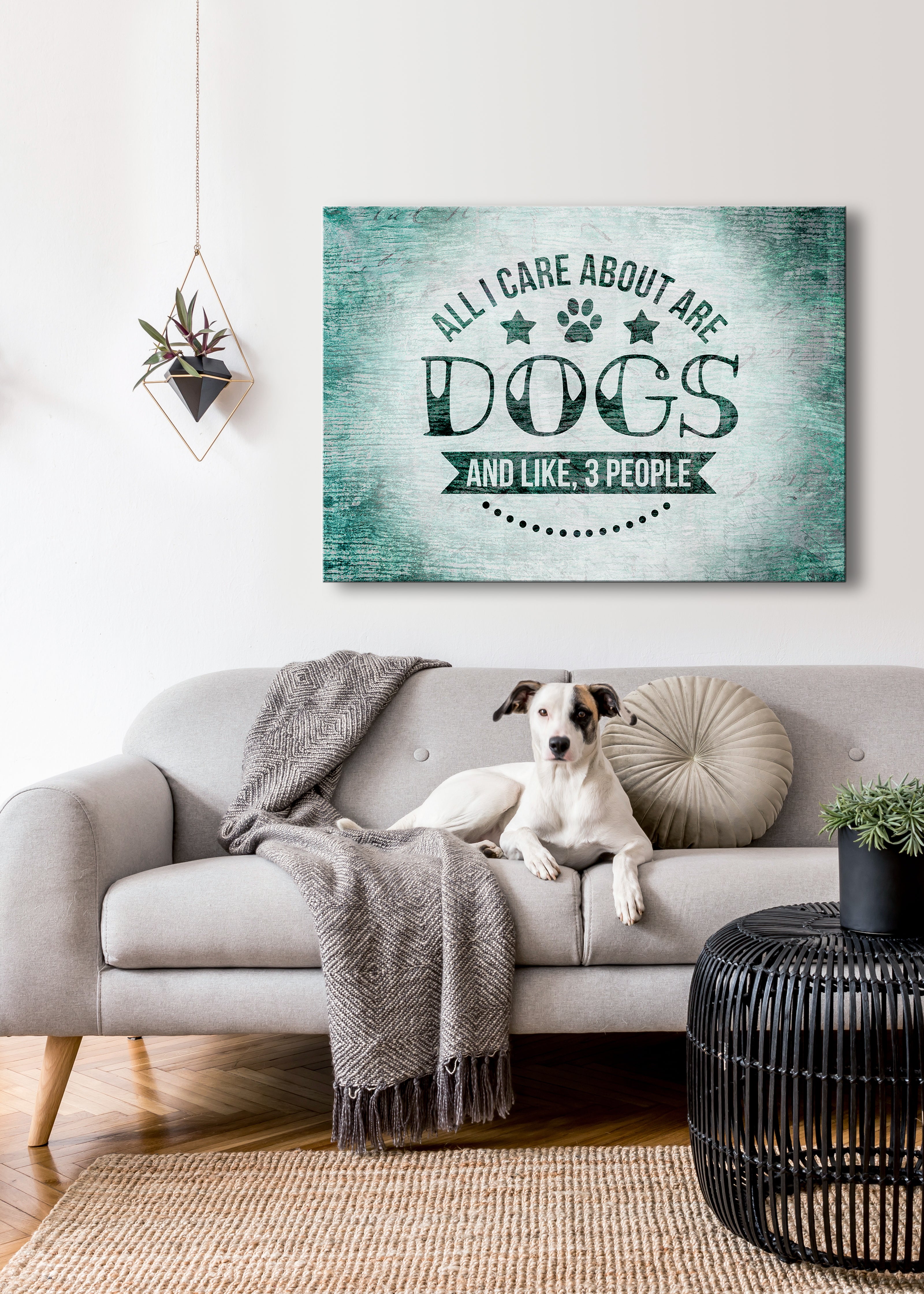 High - Quality Wood - Framed Dog - Themed Pet Wall Art, Ready To Hang