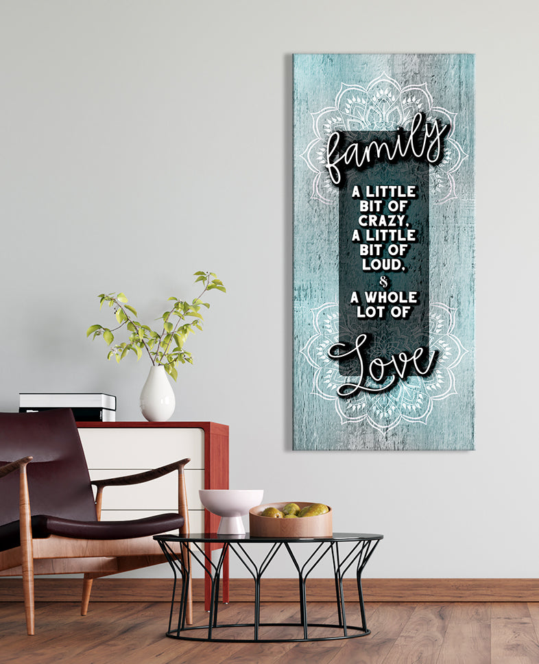 Hot! Boho Family Wall Art V4 with Wood Frame, Ready to Hang