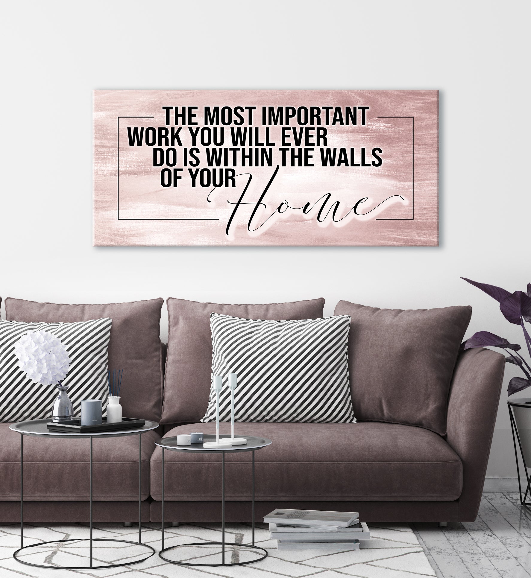 Hot Deal! Ready-to-Hang Wood Frame Home Wall Art