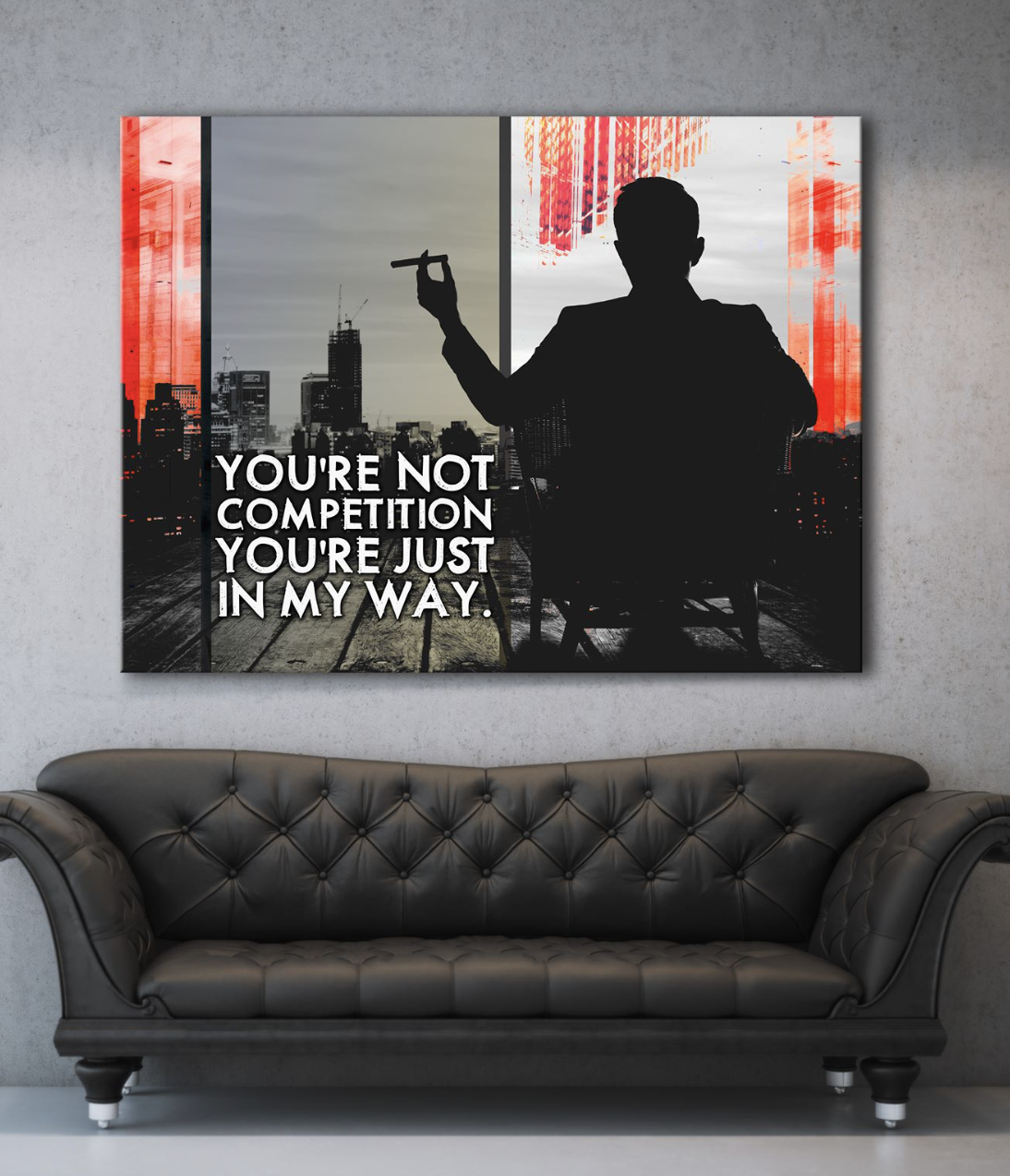 High - Quality Wood - Framed Business Competition Wall Art Ready To Hang