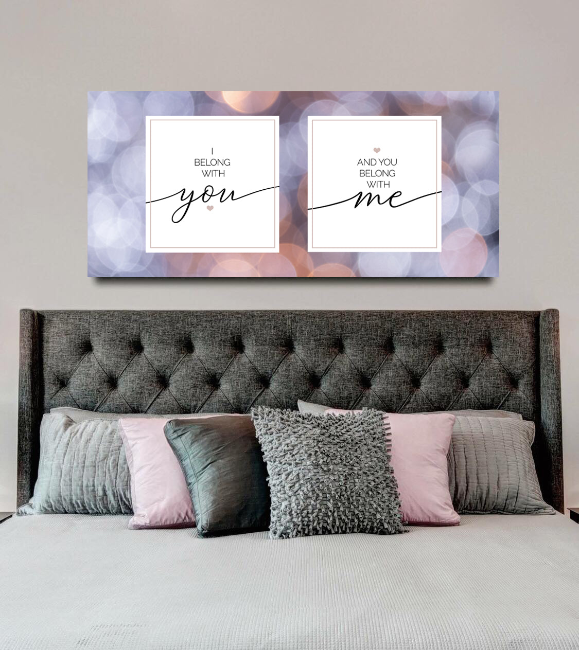 Hot Deal! Ready - To - Hang Wood - Framed Home Wall Art: 'I Belong With You'