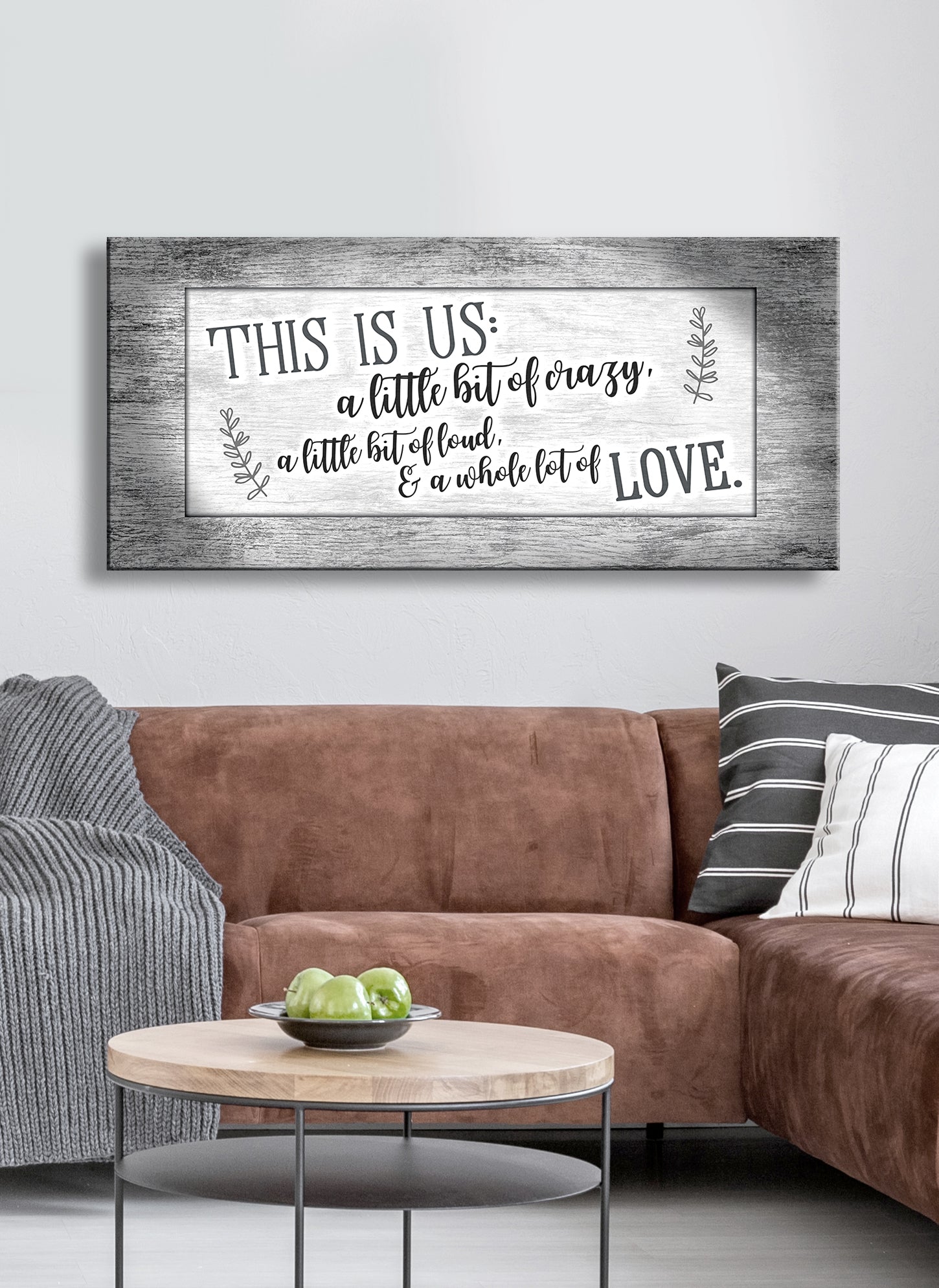Family Wall Art: 'This Is Us Crazy V5' - Wood Frame, Ready to Hang! Buy 2, Save 20%