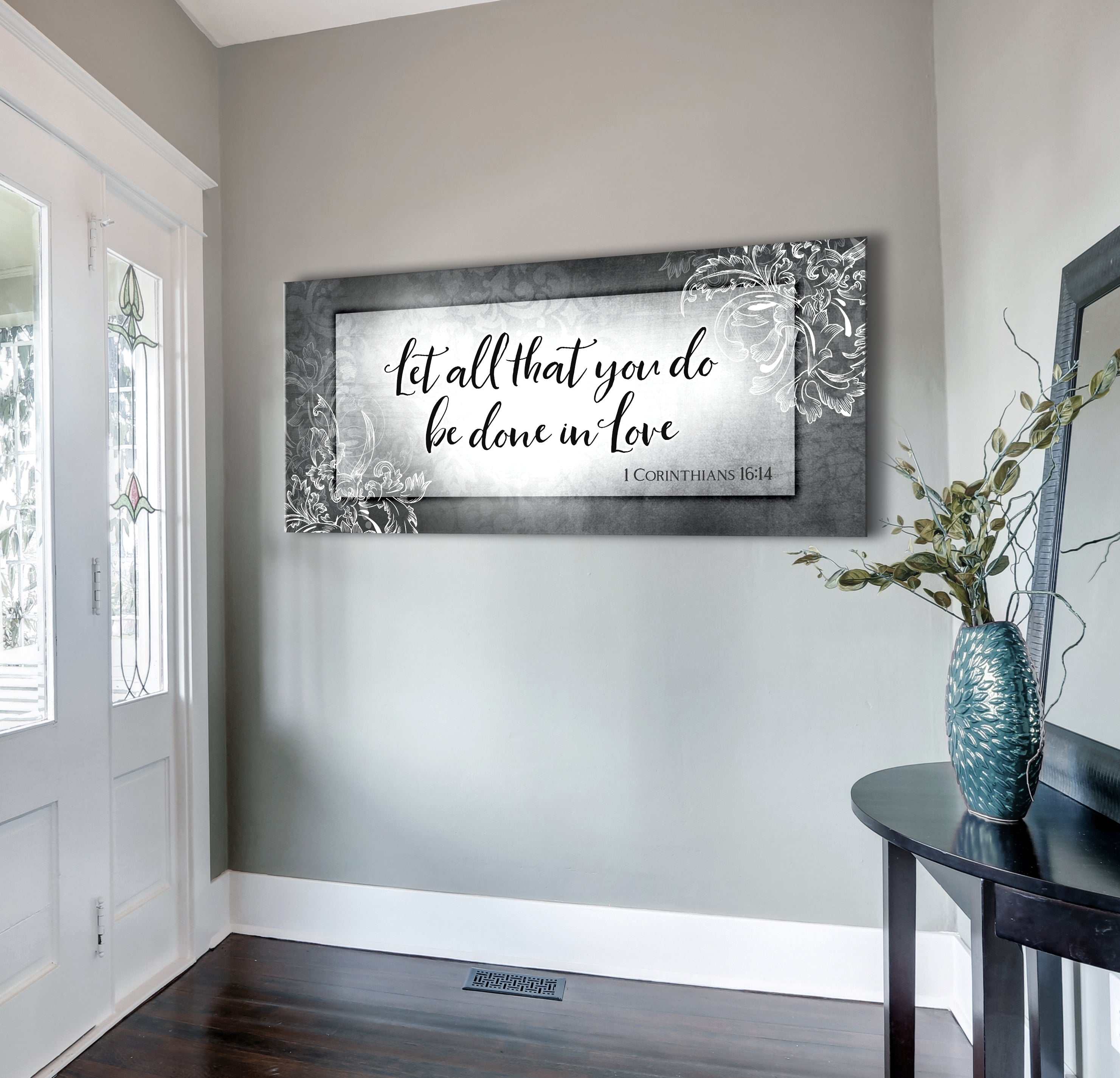 Christian Wall Art: 'Let All That You Do Be Done In Love' (Ready-to-Hang Wood Frame) - Buy 2, Save 20%