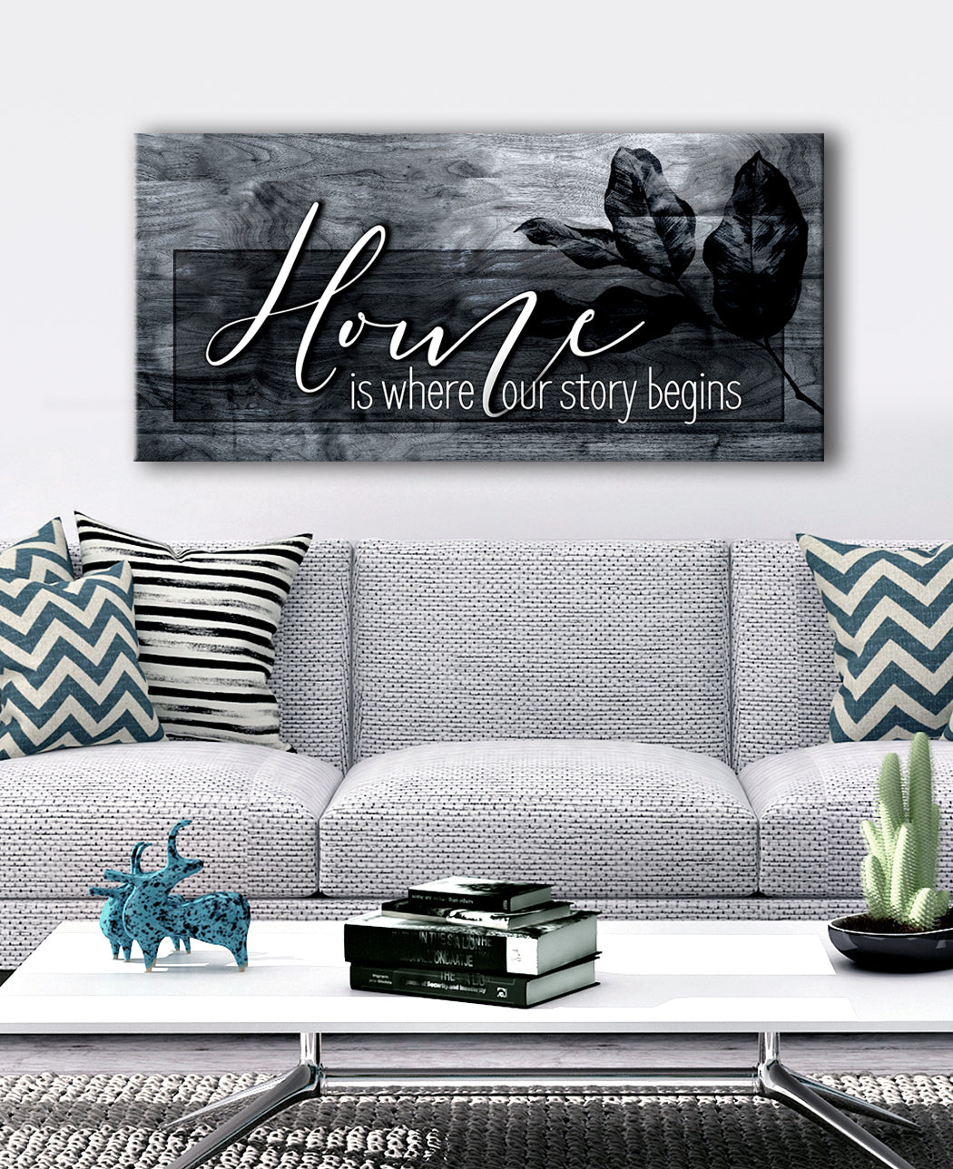 Ready-to-Hang Wood Frame Home Wall Art: Where Our Home Story Starts