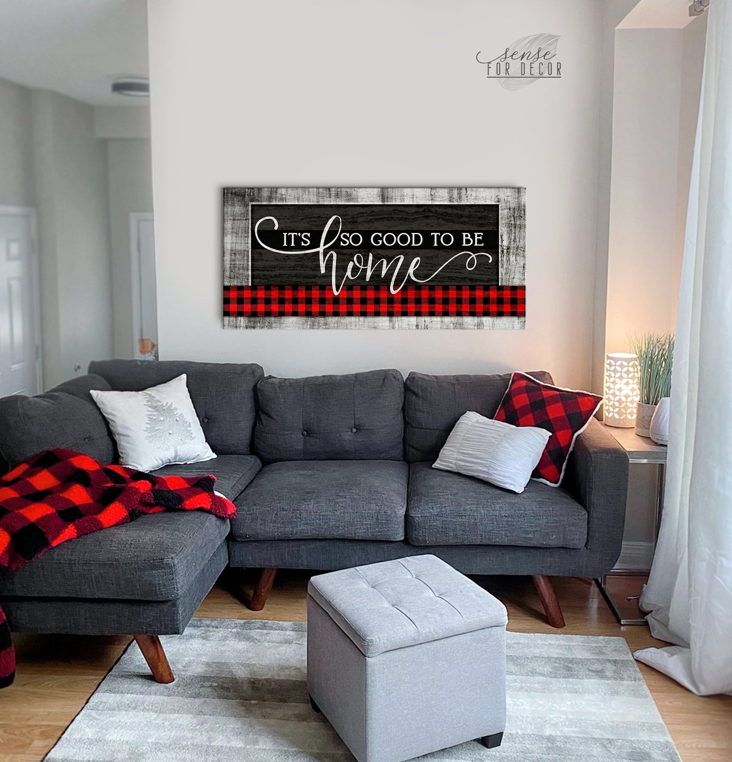 High - Quality Wood - Framed 'It's Good To Be Home' V11 Wall Art Ready To Hang