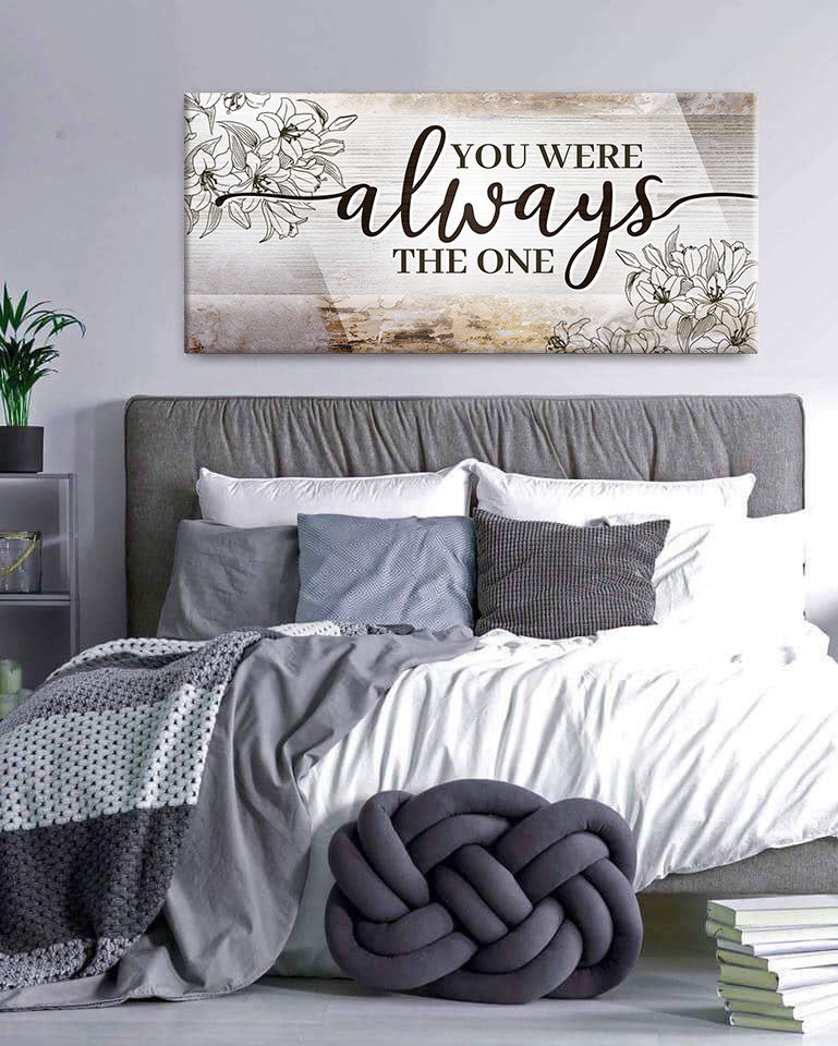 Hot! Couples Wall Art - 'You Were Always The One V2' (Wood Frame, Ready To Hang)