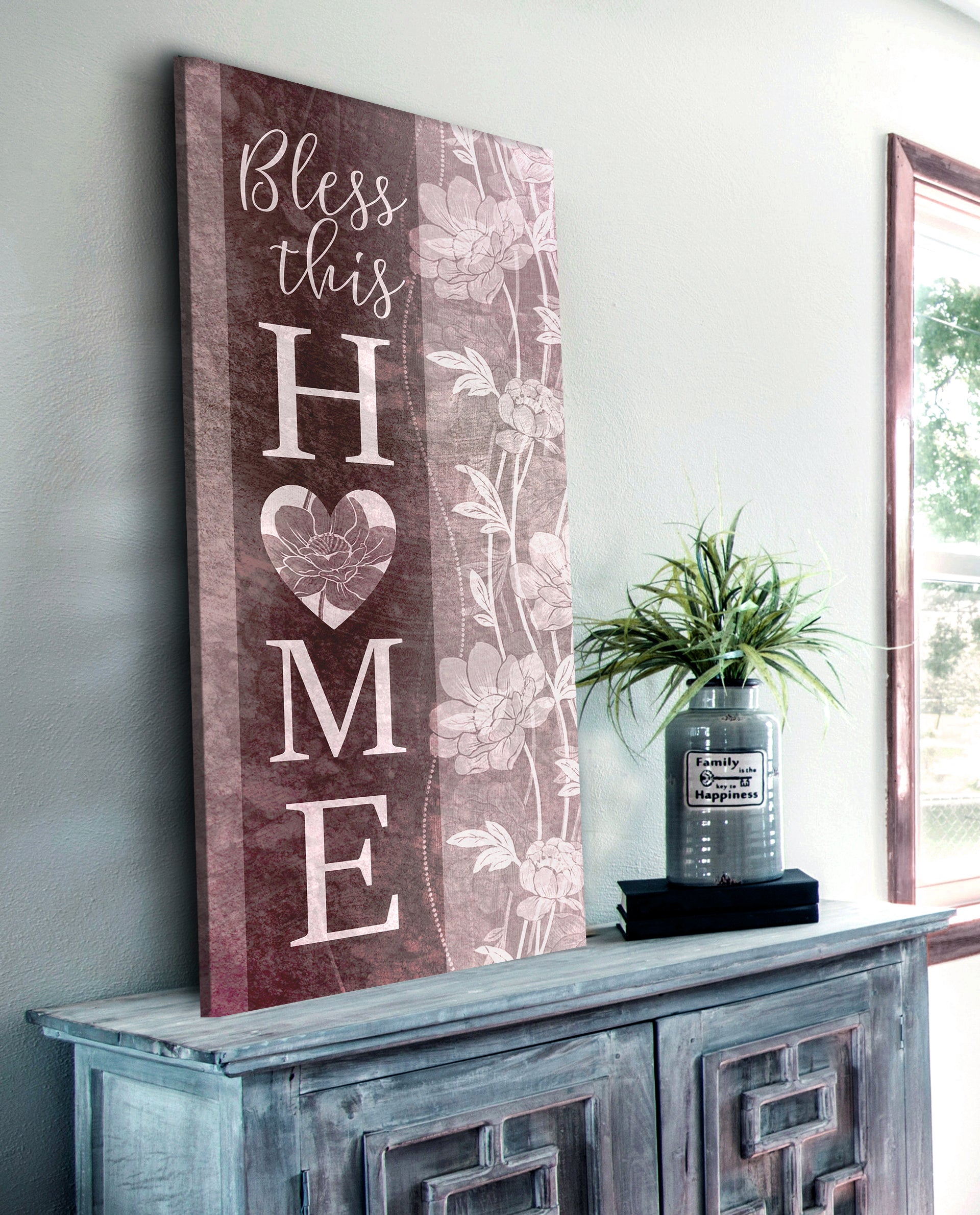 Christian Wall Decor: 'Bless This Home' Wood-Frame Wall Art, Ready to Hang! Buy 2, Save 20%