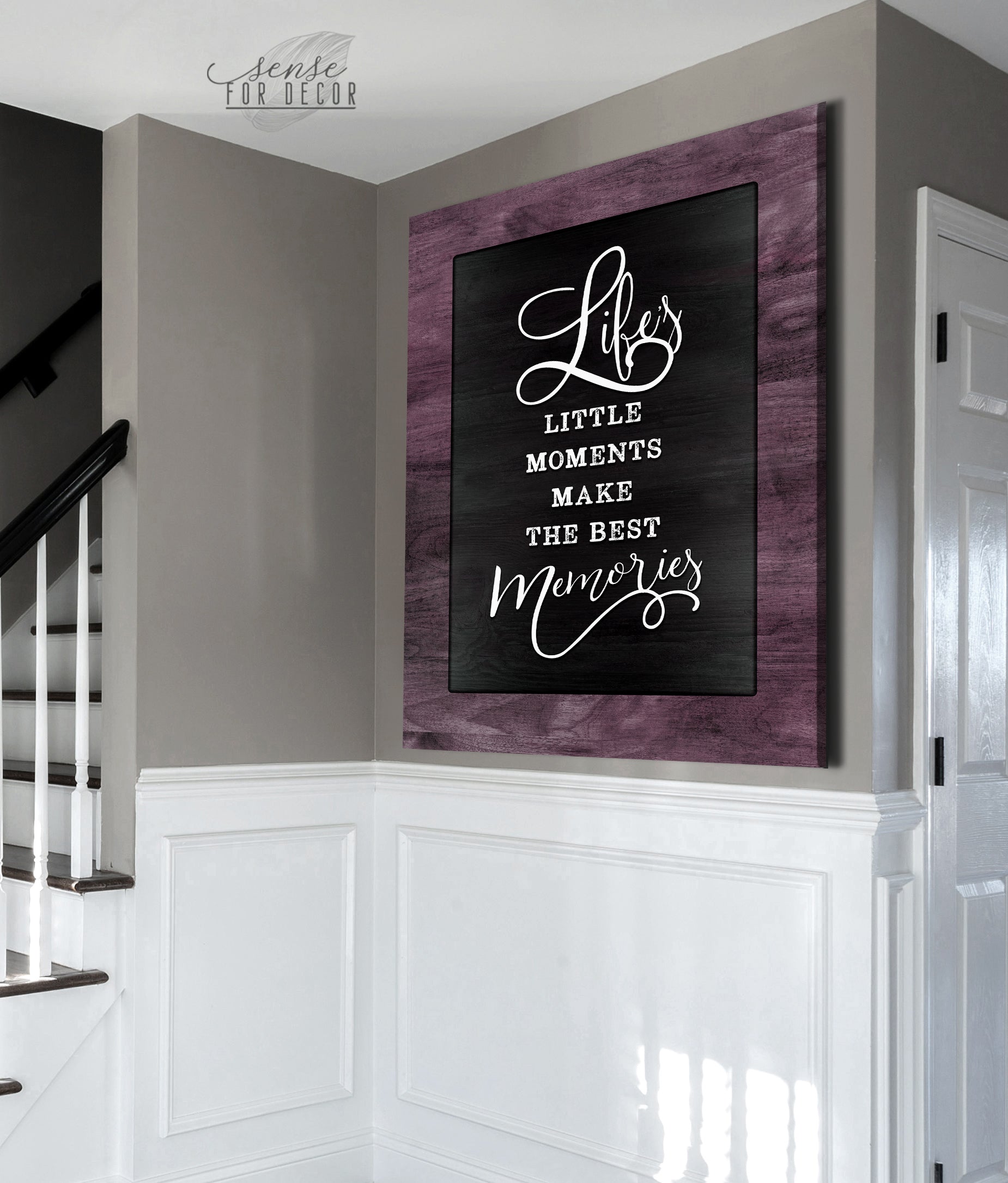 Family Wall Art: Lifes Moments, Best Memories (Wood Frame, Ready to Hang) - Buy 2, Save 20%