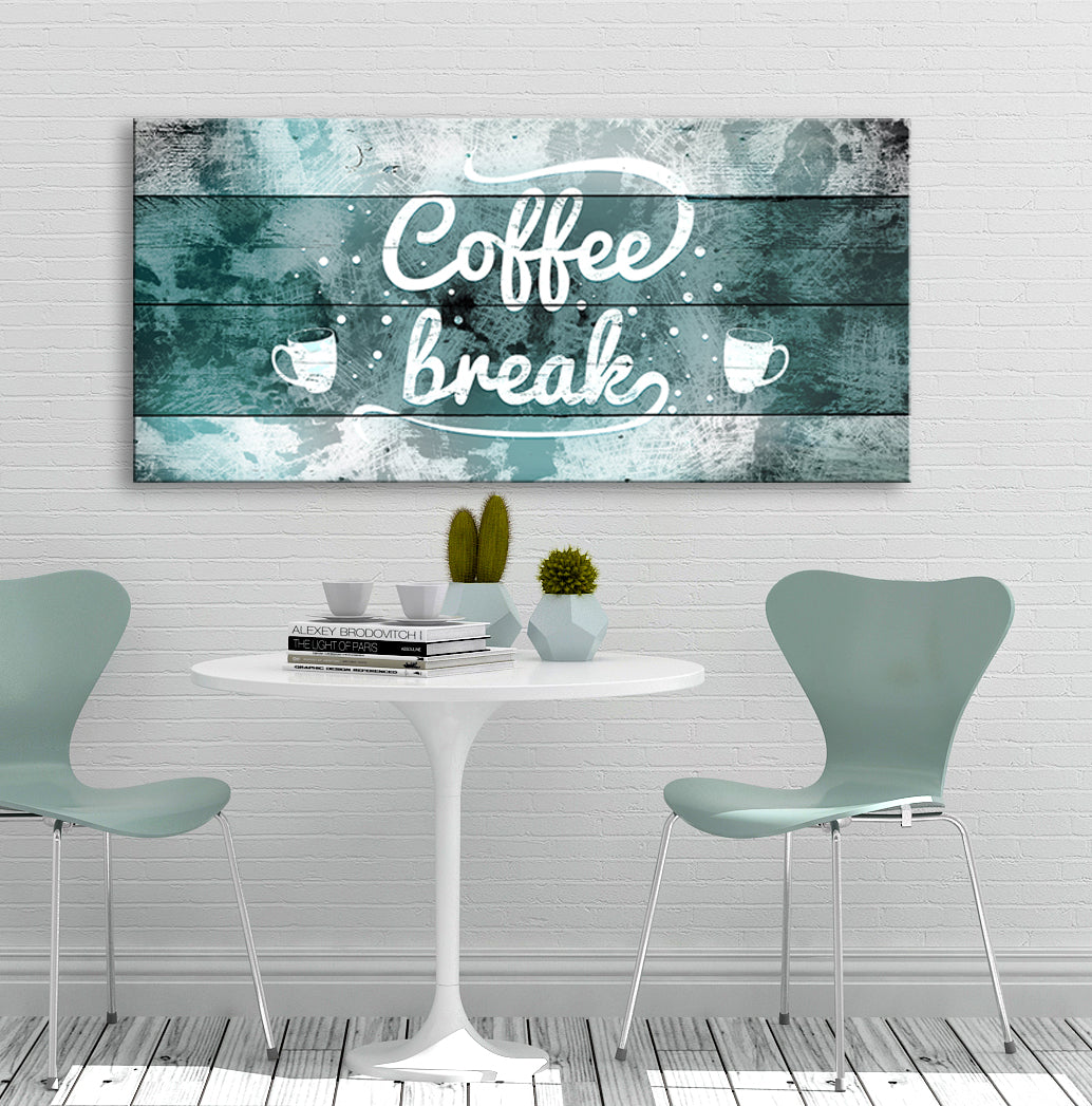High - quality Ready - to - Hang Wood - framed Coffee Break Wall Art, Buy 2 Save 20%