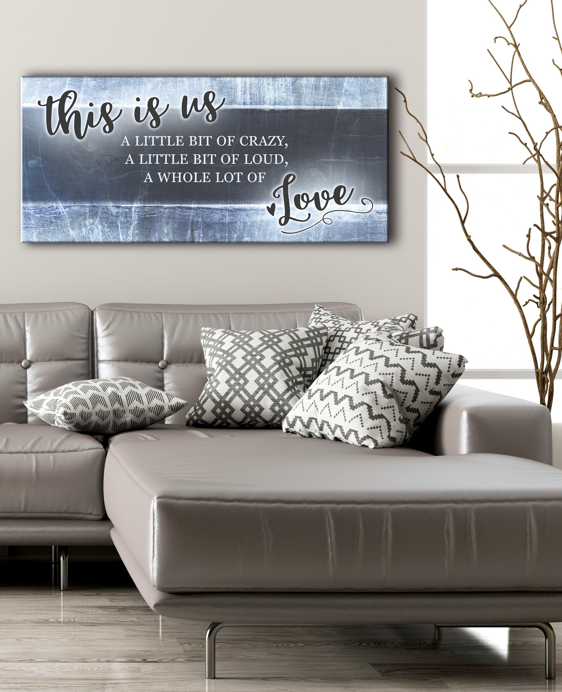 Family Wall Art 'This Is Us' V4 - Wood Frame, Ready To Hang! Buy 2 Save 20%