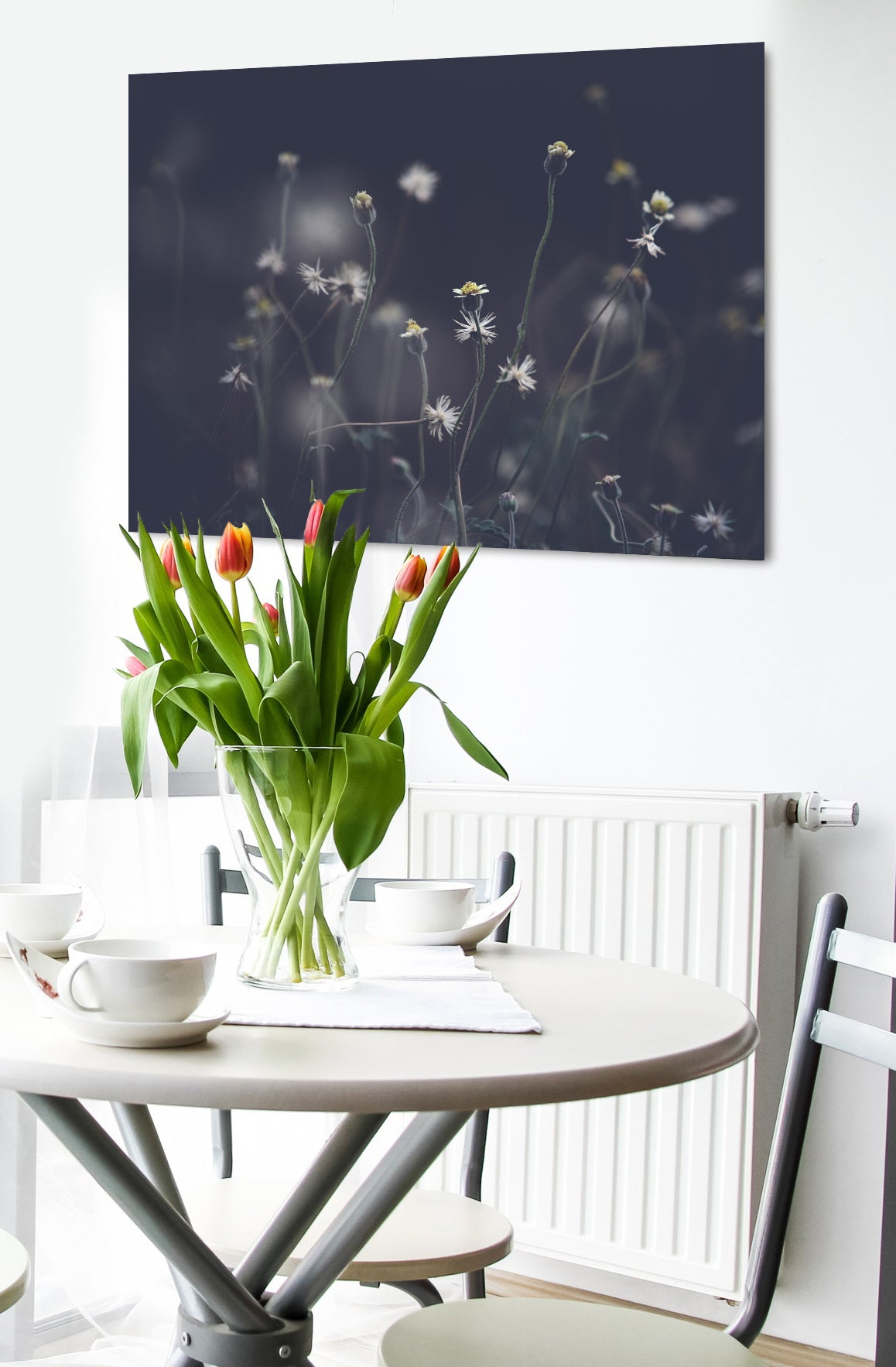 Limited Time Offer! High - Quality Nature Wall Art - Beautiful Blooming Flowers in Wood Frame, Ready to Hang