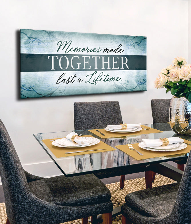 High - Quality Wood - Framed Home Wall Art: Memories That Last Forever, Ready To Hang