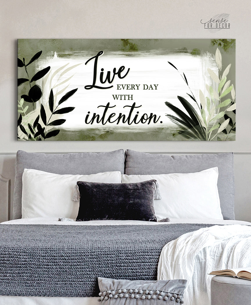 Christian Wall Art - Live Every Day Intentionally (Ready-to-Hang Wood Frame) - Buy 2, Save 20%