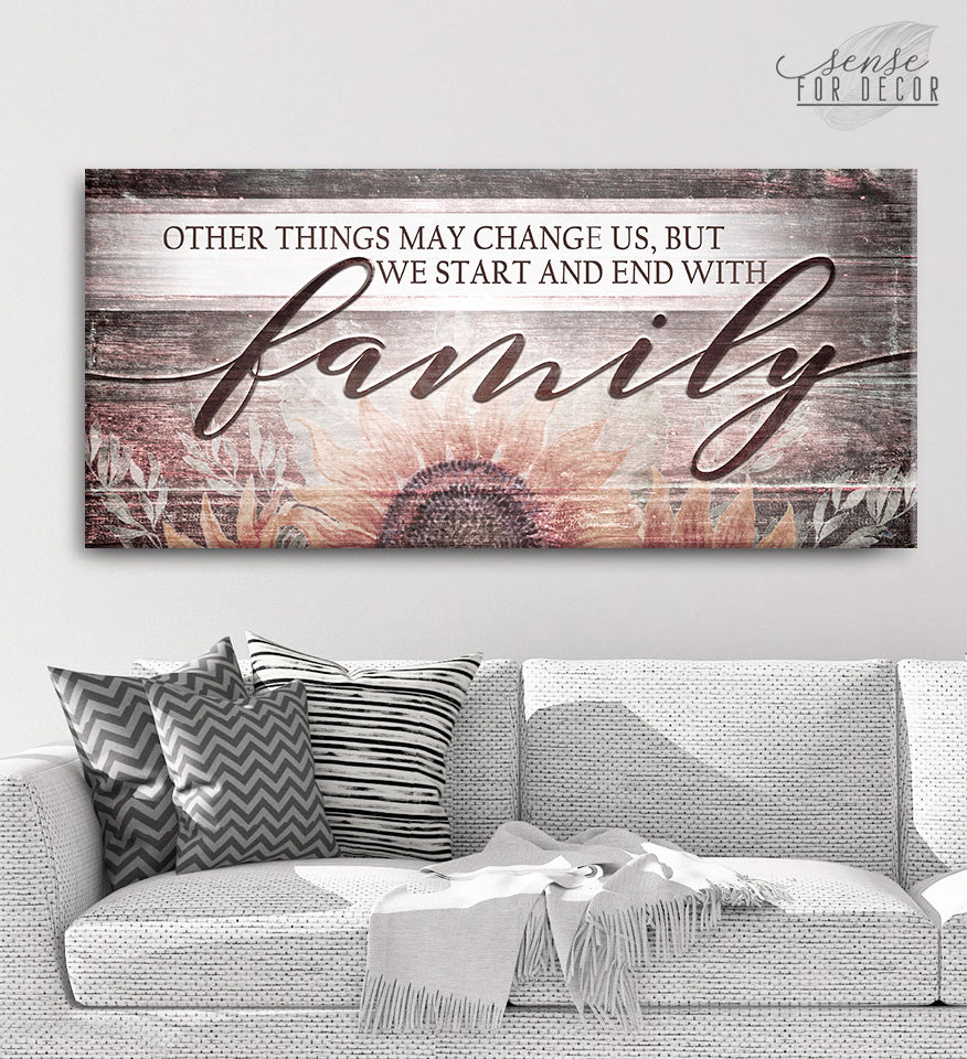 High - quality Family Wall Art: Family Remains Our Beginning and End