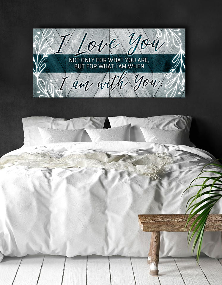 Ready - To - Hang Wood - Framed Couples Wall Art: I Love You for Who You Are