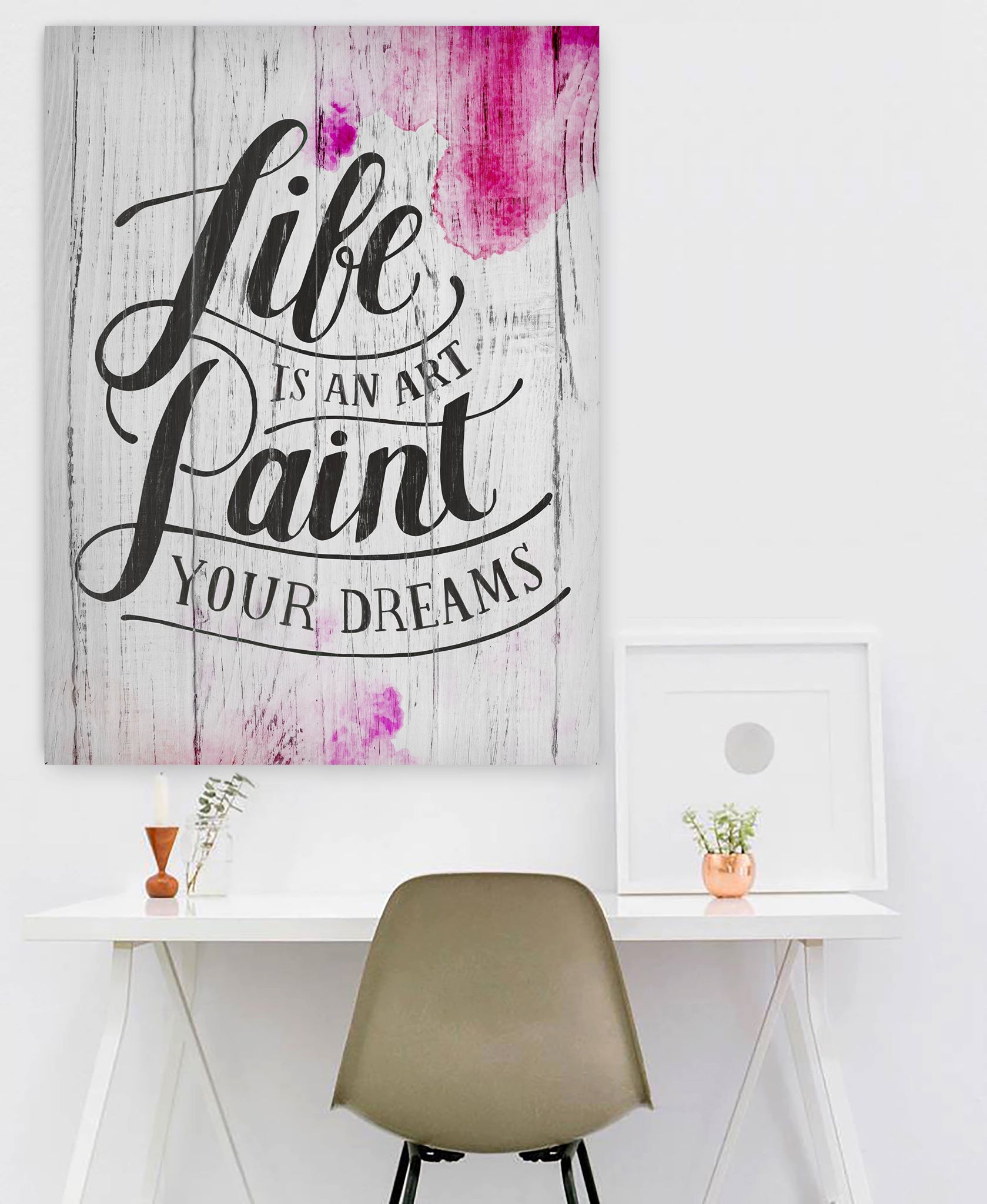 Exclusive Home Wall Art: Paint Your Dreams on Canvas with Wood Frame, Ready to Hang - Buy 2 Get 20% Off