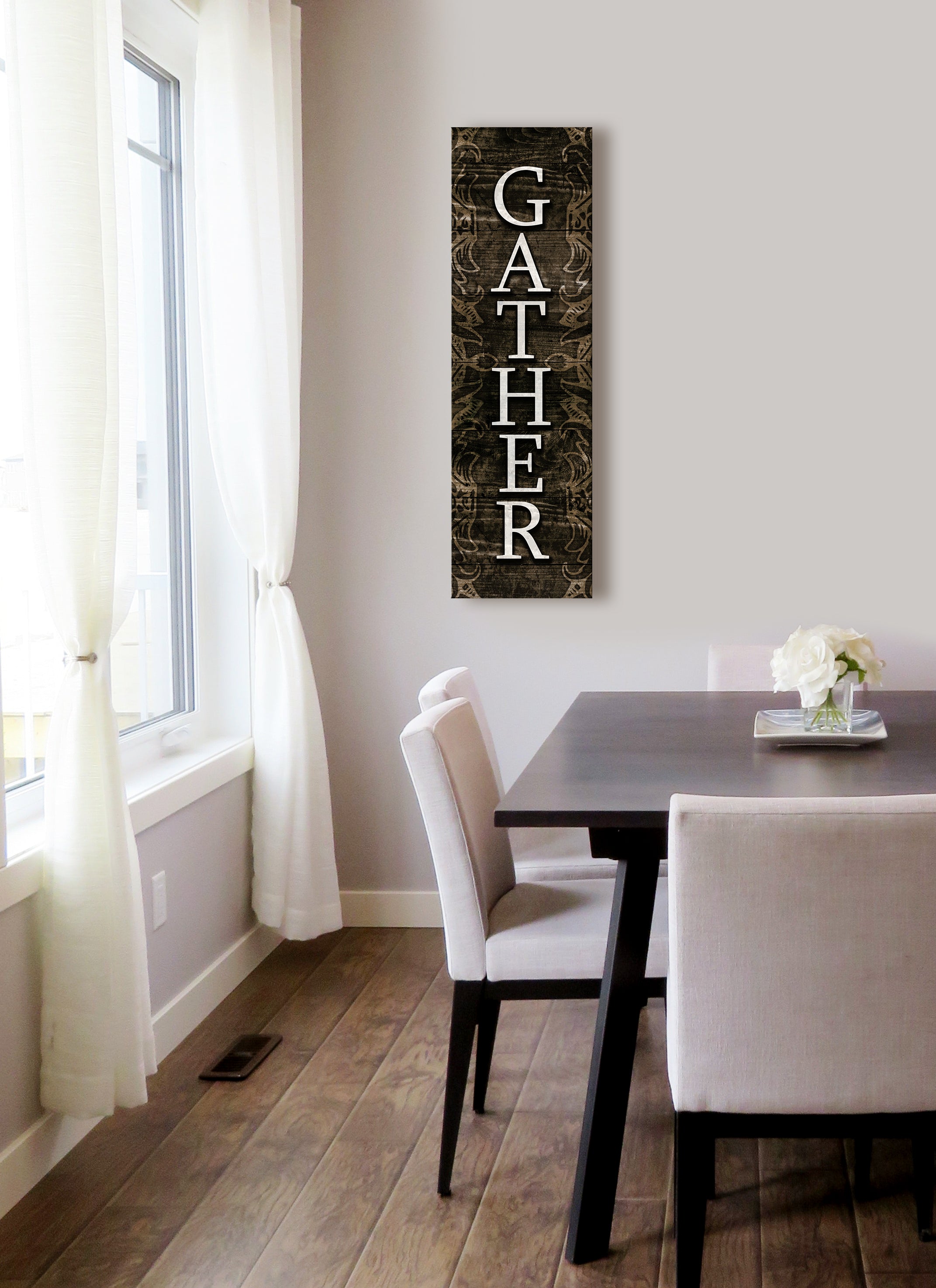 High - Quality Ready - to - Hang Wood - Framed Home Wall Art: Gather V5