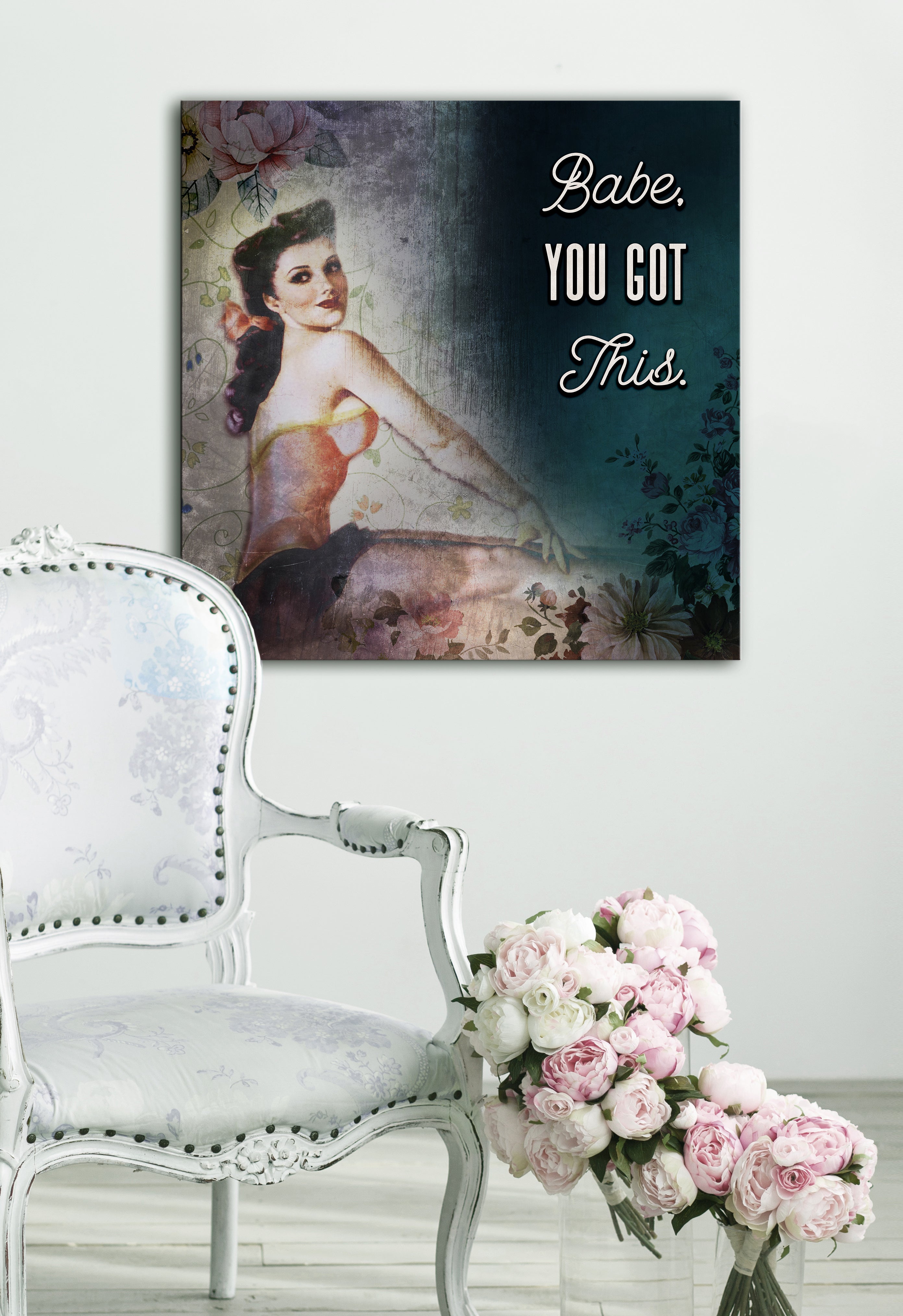 Powerful Women Wall Art: Babe You Got This - Wood Frame, Ready to Hang! Buy 2, Save 20%