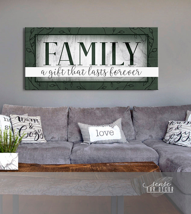 High - Quality Wood - Framed Family Wall Art: Family Gift That Lasts Forever