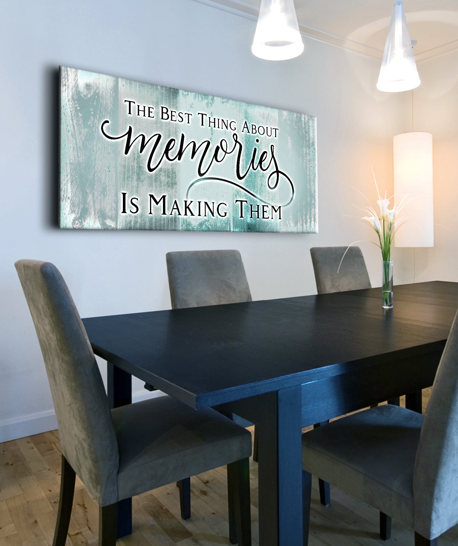 High - Quality Wood - Framed Home Wall Art: Cherish Memories, Ready To Hang
