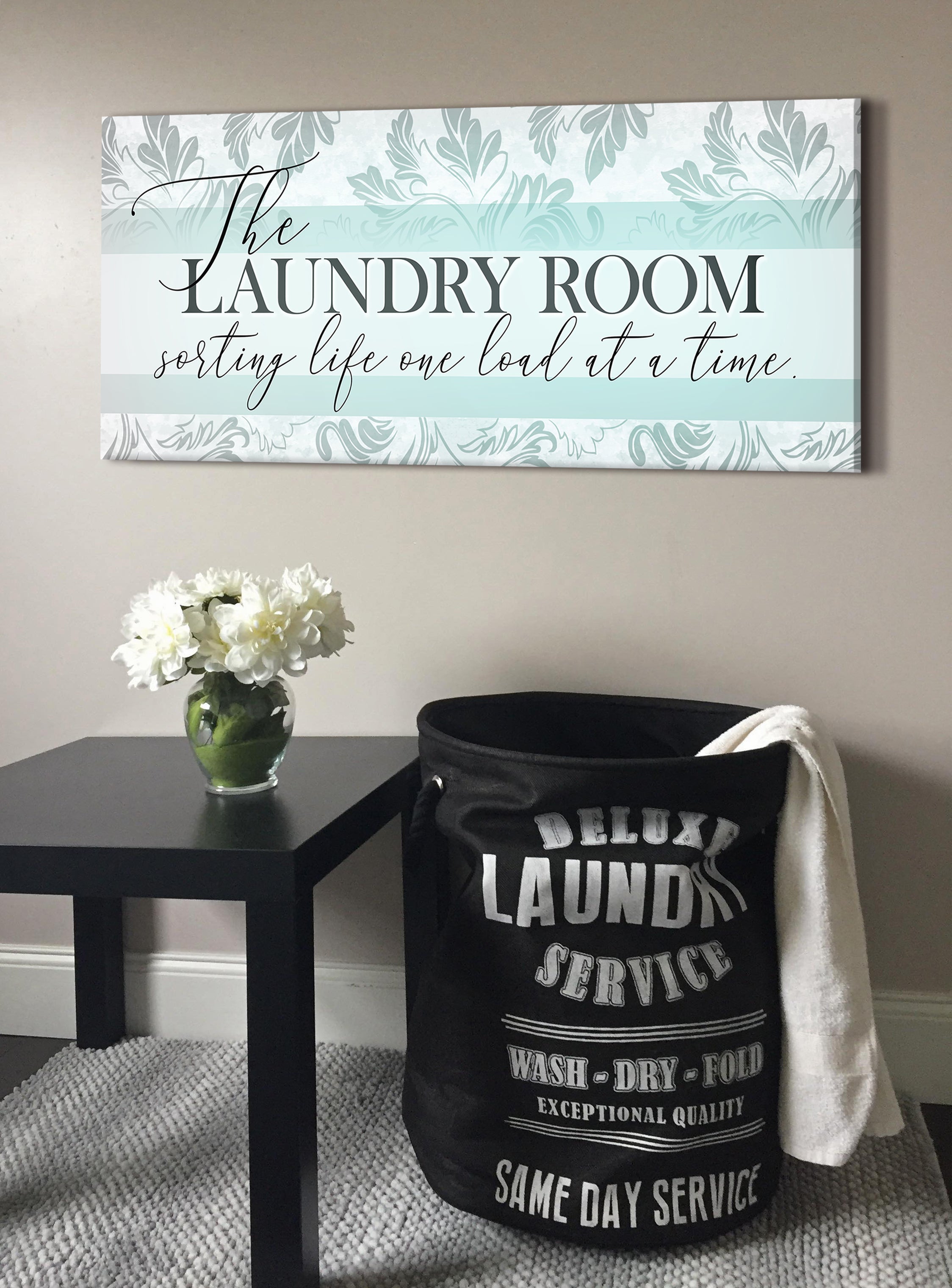 Hot Deal! Ready-To-Hang Wood Frame Laundry Room Wall Art