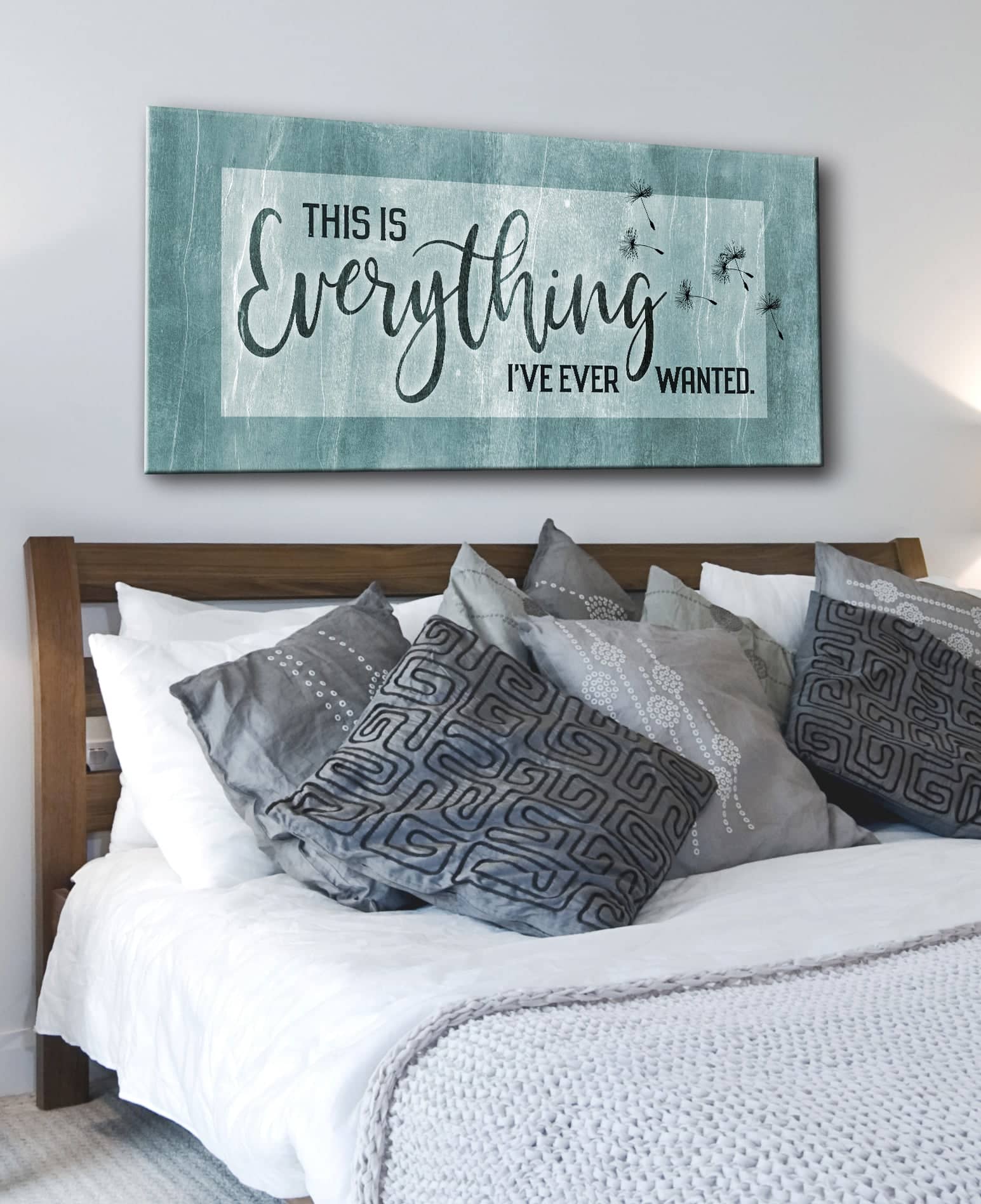 Exclusive Bedroom Wall Art - 'This Is Everything I've Ever Wanted' with Wood Frame, Ready to Hang! Buy 2, Save 20%