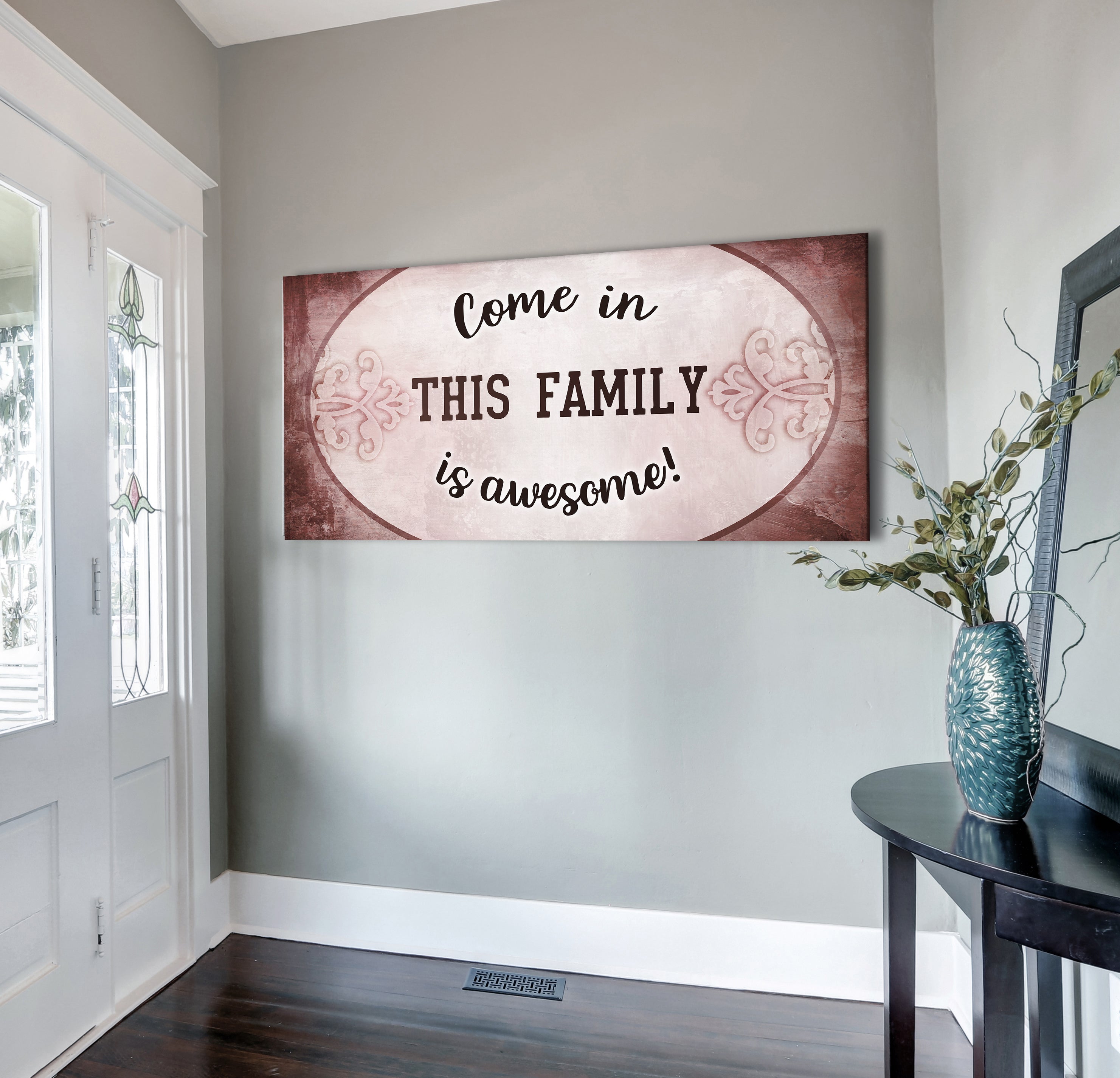 Awesome Family Wall Art V2 with Wood Frame (Ready to Hang) - 20% Off on 2+!