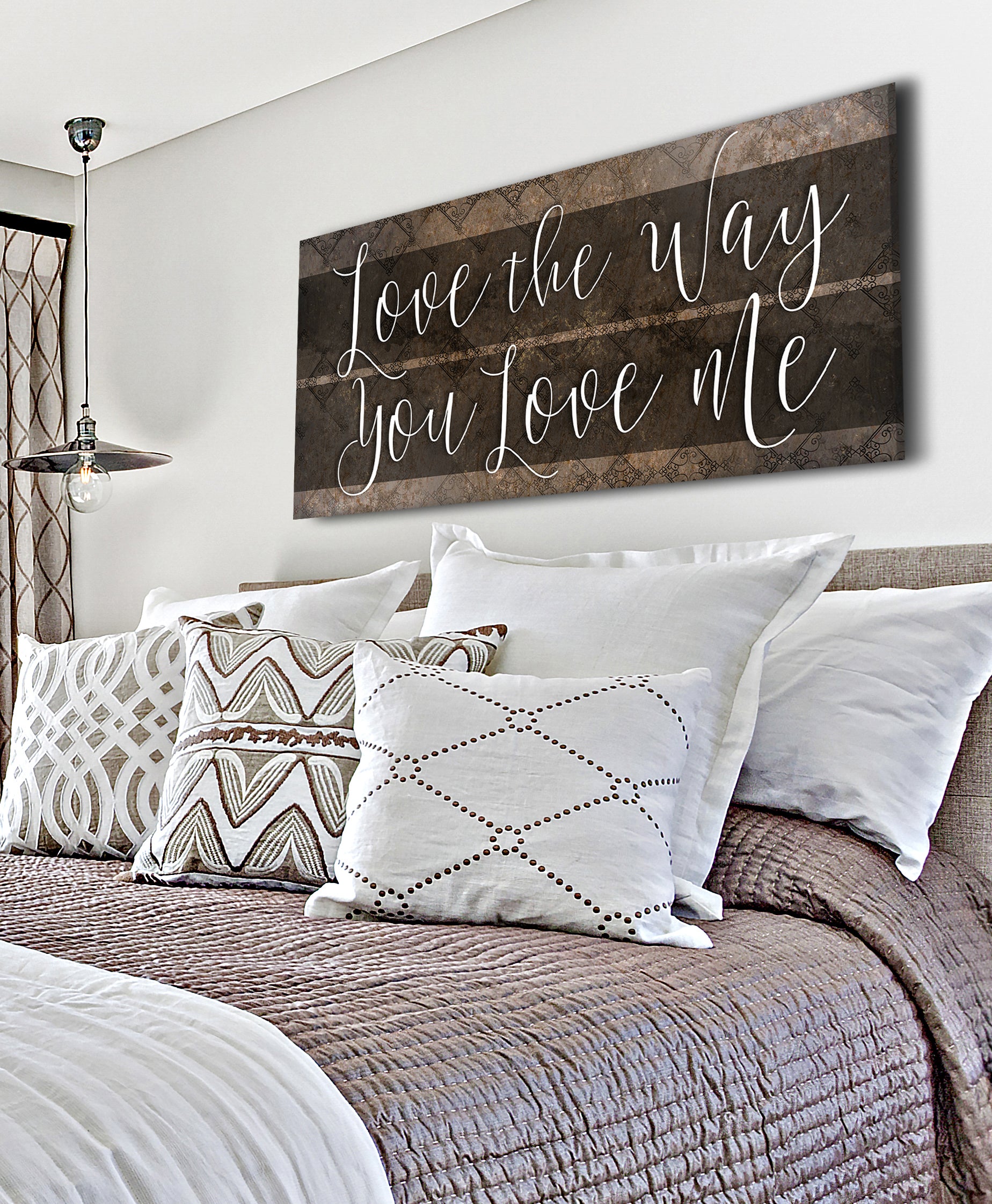 Hot! Couples Wall Art - 'Love The Way You Love Me' (Wood Frame, Ready To Hang)