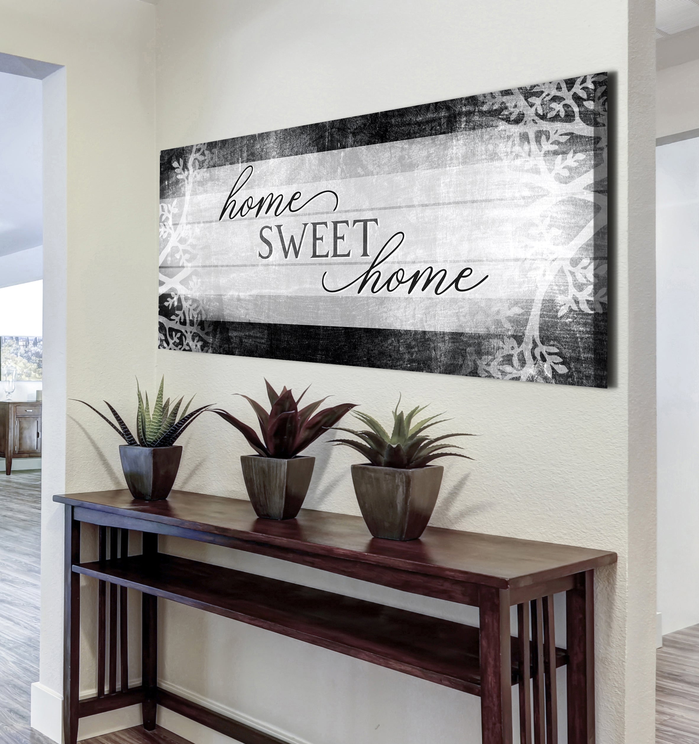 Hot Deal! Ready-to-Hang 'Home Sweet Home' Wall Art with Wood Frame