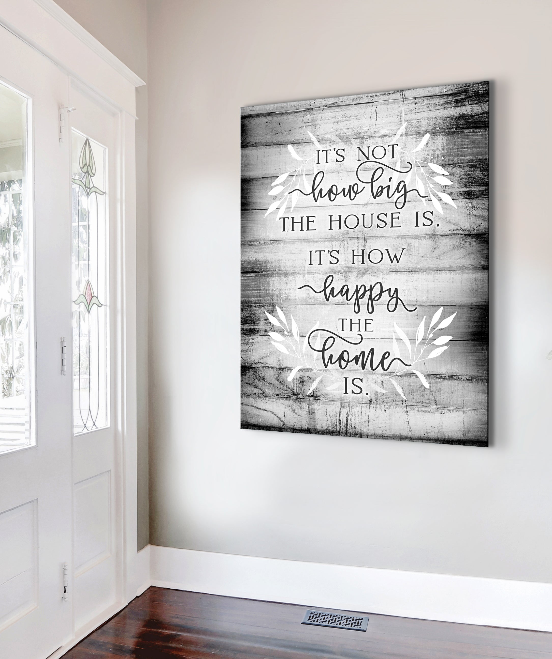 Ready-to-Hang Wood Frame Home Wall Art - It's Not the House Size V3