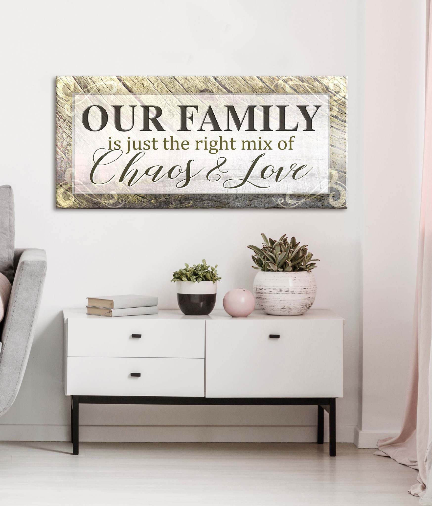Ready-to-Hang Wood Frame Family Wall Art: The Perfect Family Mix V3