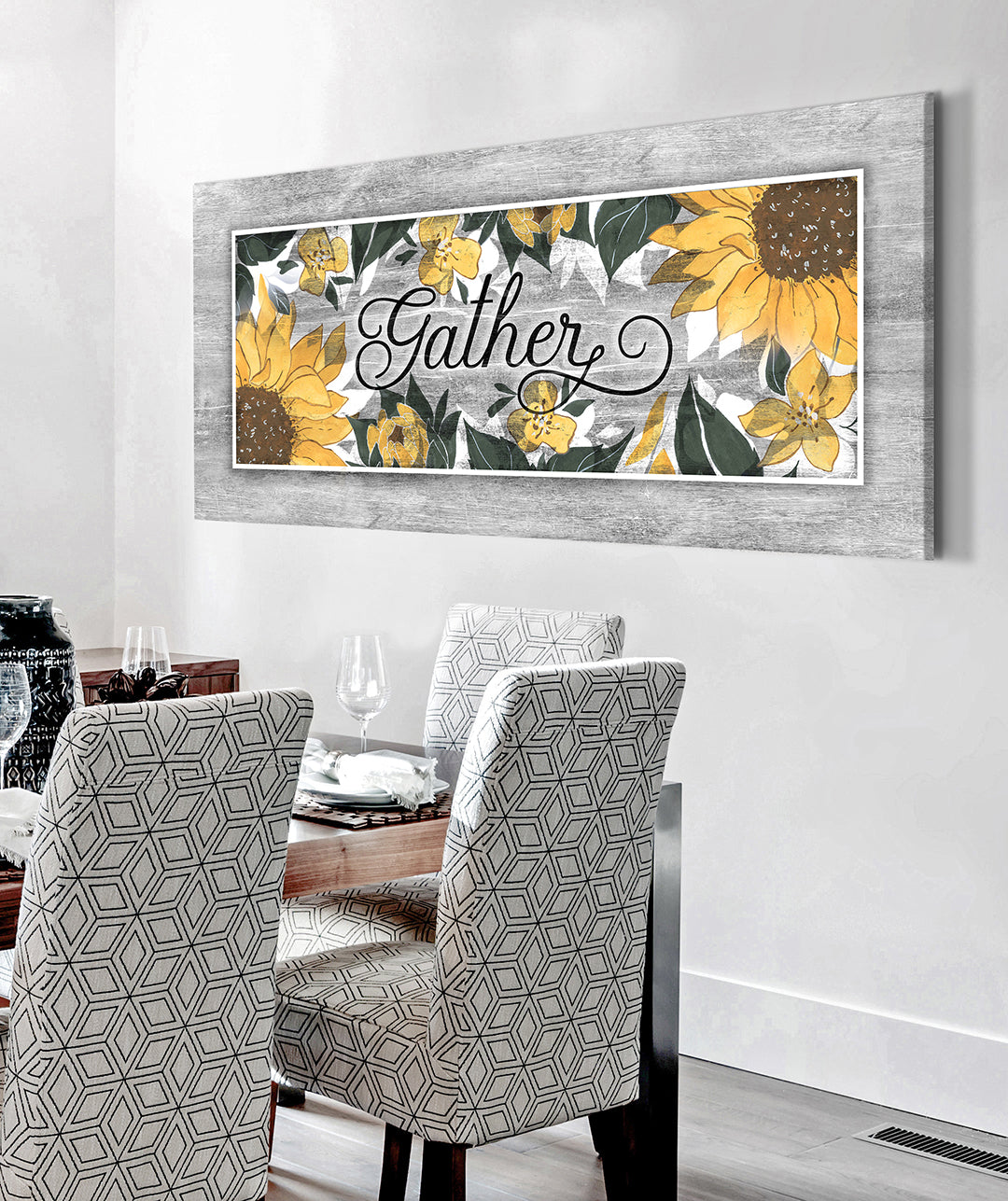 High - quality Christian Sunflower Wall Art with Wood Frame, Ready to Hang