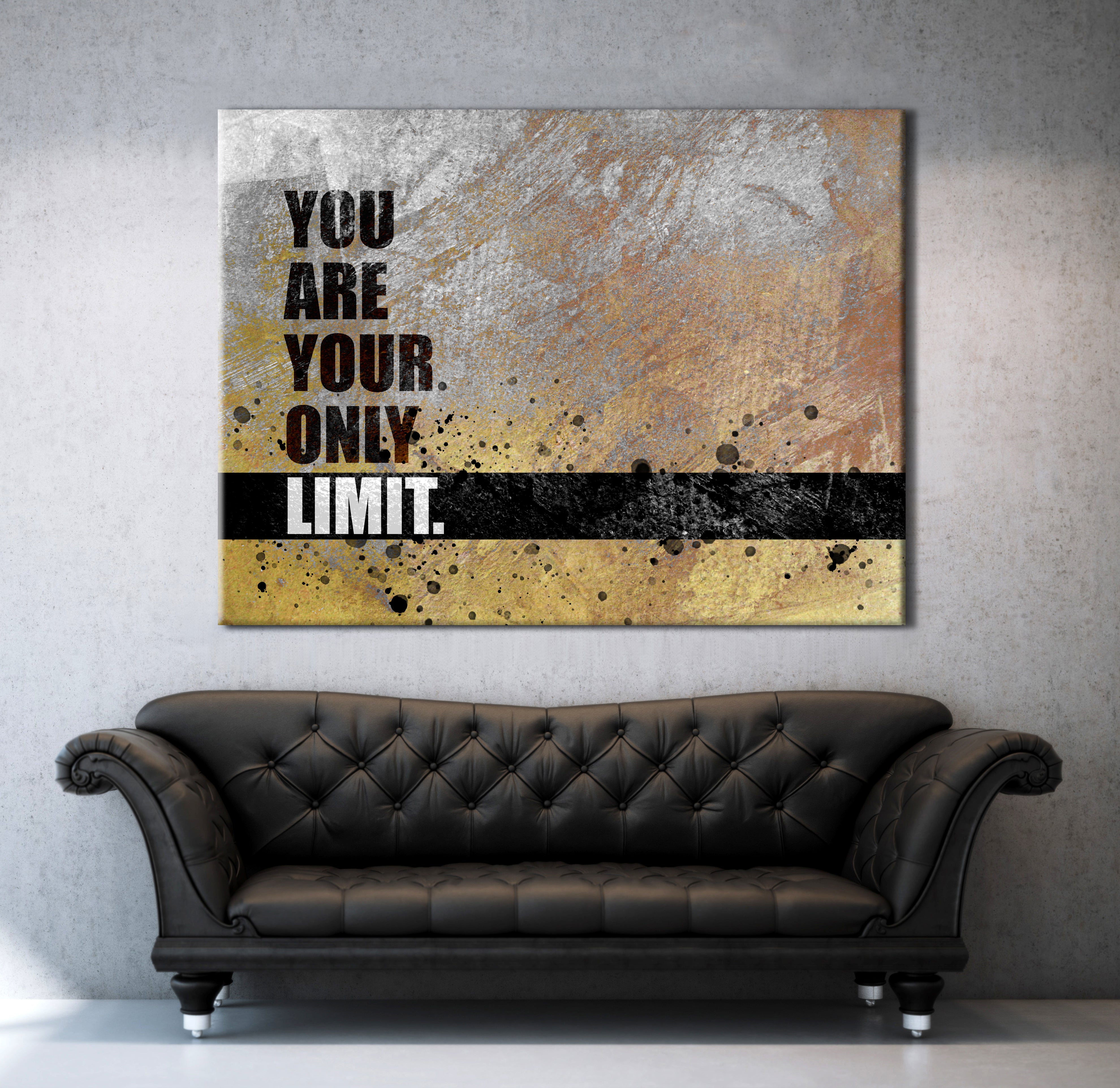 Hot Deal! Business Wall Art - 'You Are Your Only Limit' (Wood Frame, Ready To Hang)