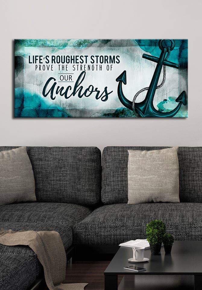 Hot Deal! Life's Roughest Storm V2 Home Wall Art (Wood Frame, Ready To Hang)