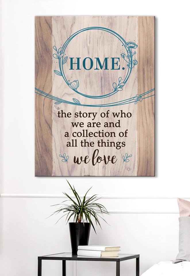 Hot Deal! Ready-to-Hang Home Wall Art - The Story of Who We Are in Wood Frame