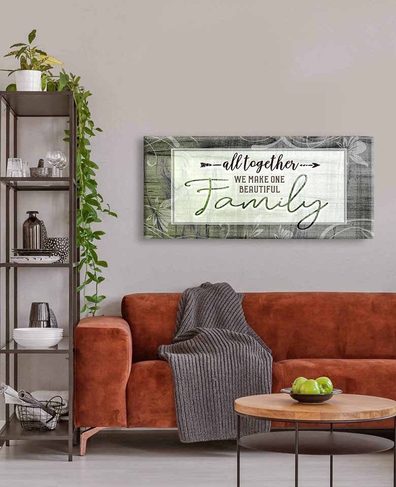 High - Quality Family Wall Art V2 with Wood Frame, Ready to Hang