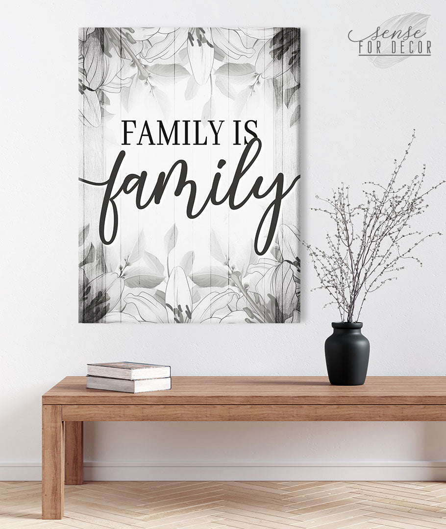 High - Quality Family Wall Art V2: Wood Frame, Ready To Hang