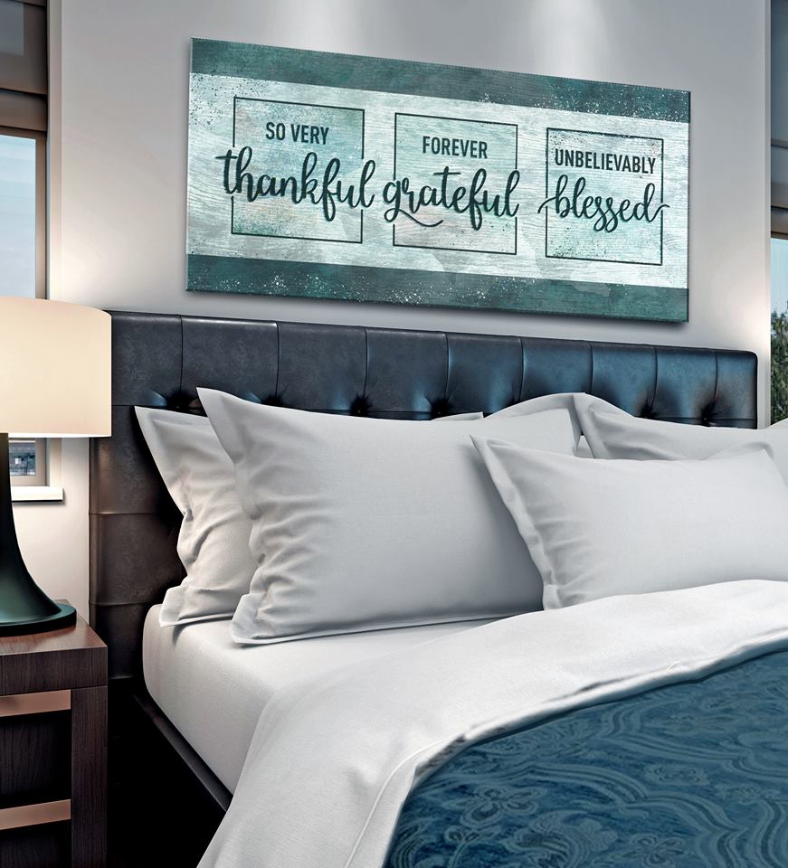 Christian Wall Art: Thankful, Grateful, Blessed - Buy 2 Get 20% Off!