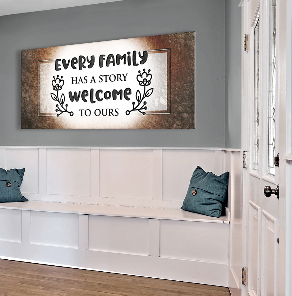 Family Wall Art V4: Ready-to-Hang Wood Frame, Share Your Family Story